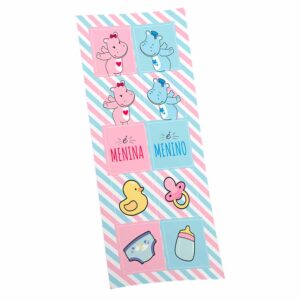 Adesivo Quadrado Chá Hipopótamo Bello Festas 8×30