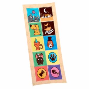 Adesivo Quadrado Pets Bello Festas 8×30