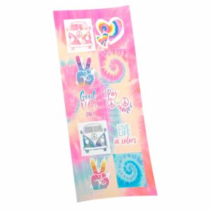 Adesivo Quadrado Tie Dye Bello Festas 8×30