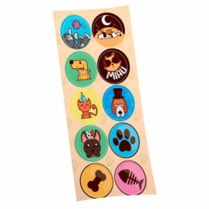 Adesivo Redondo Pets Bello Festas 8×30