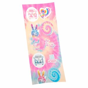 Adesivo Redondo Tie Dye Bello Festas 8×30