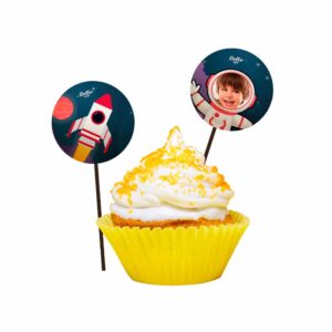 Bandeirinha Doce Astronauta Bello Festas 8×8