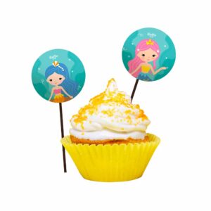 Bandeirinha Doce Festa das Sereias Bello Festas 8×8