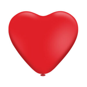 Balão Coração 10” Vermelho Bello Festas 5×25