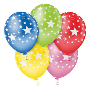 Balão Estrelinha 10” Sortido Bello Festas 5×25