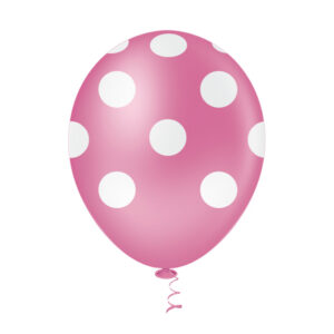 Balão Petit Poá 10” Rosa forte Bello Festas 5×25