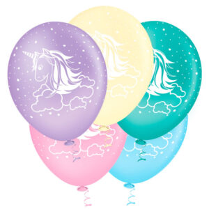 Balão Unicórnio 10” Sortido Bello Festas 5×25