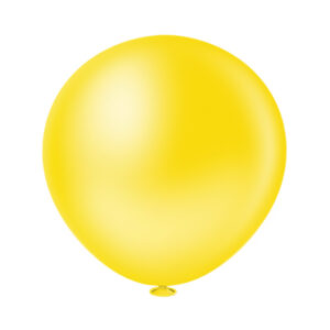 Balão Redondo Liso 25” Amarelo Bello Festas 5×1