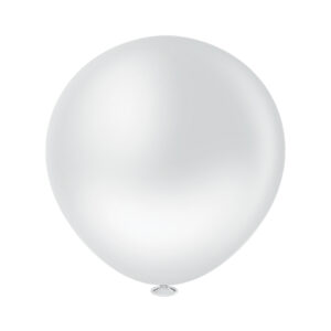 Balão Redondo Liso 25” Branco Bello Festas 5×1