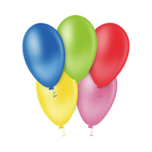 Balão Pera Liso 6.5” Sortido Bello Festas 5×50