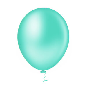 Balão Redondo Liso 9” Verde Claro Bello Festas 5×50