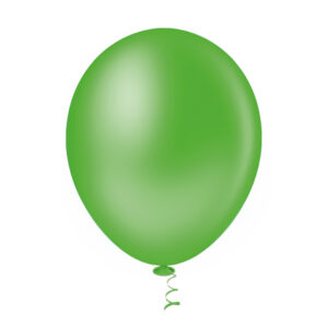 Balão Redondo Liso 9” Verde Citrus Bello Festas 5×50