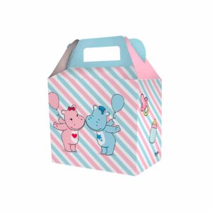 Caixa Surpresa Chá Hipopótamo Bello Festas 8×8