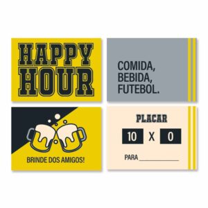 Cartaz Decorativo Happy Hour Bello Festas 4×4