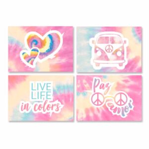 Cartaz Decorativo Tie Dye Bello Festas 4×4