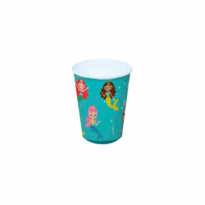 Copo de Papel 200ml Festa das Sereias Bello Festas 8×8