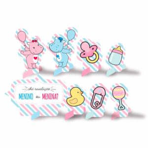 Decoração de Mesa Chá Hipopótamo Bello Festas 8×8