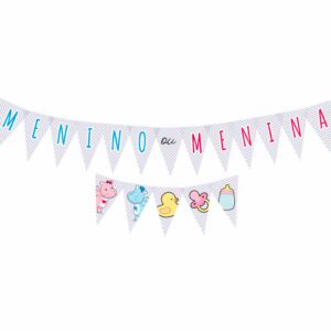 Faixa Decorativa Chá Hipopótamo Bello Festas 8×1