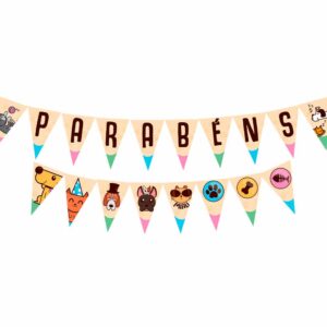 Faixa Decorativa Pets Bello Festas 8×1