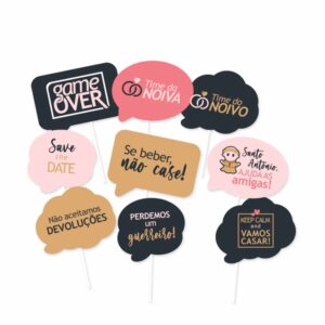 Kit Plaquinhas Divertidas Chá Bar Bello Festas 8×9