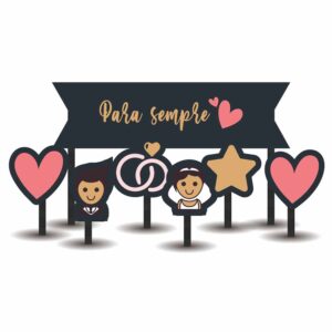 Topo de Bolo Chá Bar Bello Festas 8×7