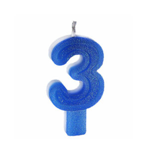 Vela Big 3 Azul Bello Festas 10x1