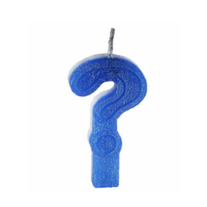 Vela Big Interrogação Azul Bello Festas 10x1