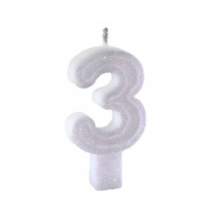 Vela Big 3 Branco Bello Festas 10x1