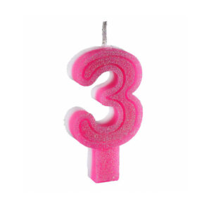 Vela Big 3 Rosa Bello Festas 10x1
