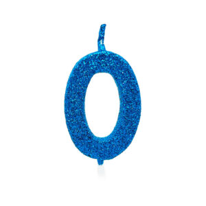 Vela Pick Premium Número 0 Azul Bello Festas 10x1