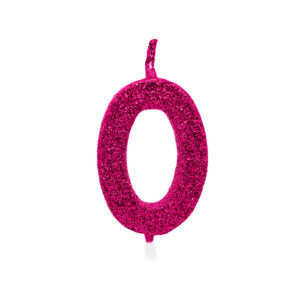 Vela Pick Premium Número 0 Pink Bello Festas 10x1