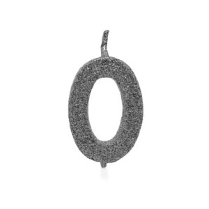 Vela Pick Premium Número 0 Prata Bello Festas 10x1