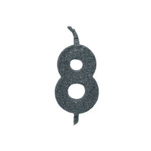 Vela Pick Premium Número 8 Preto Bello Festas 10x1