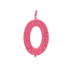 Vela Pick Premium Número 0 Rosa Claro Bello Festas 10x1