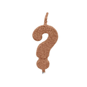 Vela Pick Premium Interrogação Rose Gold Bello Festas 10x1