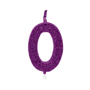 Vela Pick Premium Número 0 Roxo Bello Festas 10x1