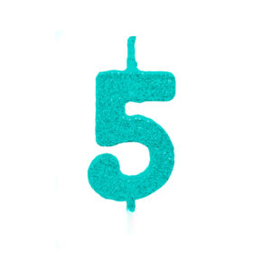 Vela Pick Premium Número 5 Tiffany Bello Festas 10x1