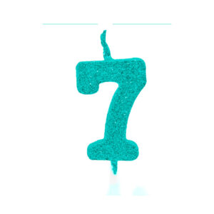 Vela Pick Premium Número 7 Tiffany Bello Festas 10x1