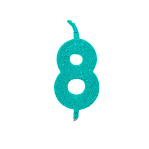 Vela Pick Premium Número 8 Tiffany Bello Festas 10x1