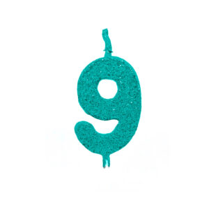 Vela Pick Premium Número 9 Tiffany Bello Festas 10x1