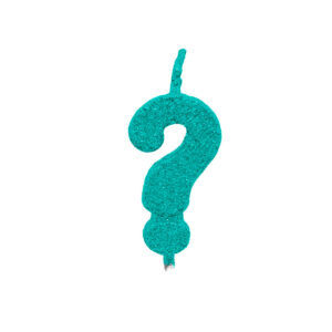 Vela Pick Premium Interrogação Tiffany Bello Festas 10x1