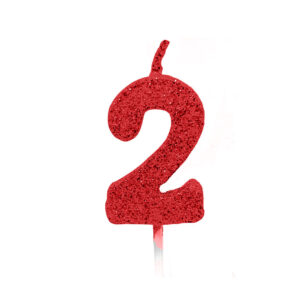 Vela Pick Premium Número 2 Vermelho Bello Festas 10x1