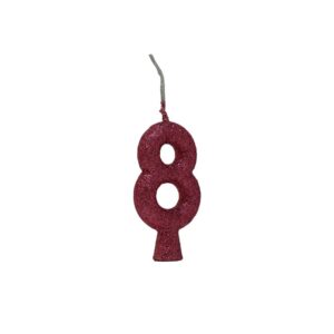 Vela Tubular 8 Rosa Claro Bello Festas 10x1