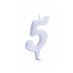 Vela Estilo 5 Branco Bello Festas 10x1