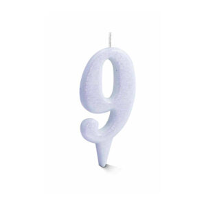 Vela Estilo 9 Branco Bello Festas 10x1