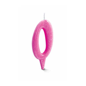 Vela Estilo 0 Rosa Bello Festas 10x1