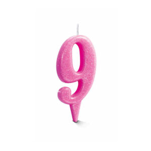 Vela Estilo 9 Rosa Bello Festas 10x1