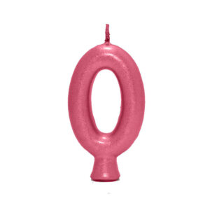 Vela Perolada Número 0 Vinho Bordô Bello Festas 10×1