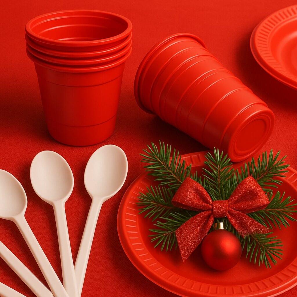 Almoço de Natal: use os descartáveis certos e monte uma linda mesa